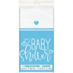 2.49 BLUE BABY SHOWER PLASTIC TABLE COVER  