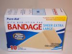 1.99 BANDAGES SHEER XL 10CT  
