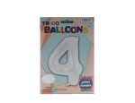 5.51 #4 WHITE 34 INCH JUMBO LATEX BALLOON