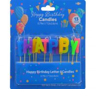 HAPPY BIRTHDAY LETTER CANDLE  