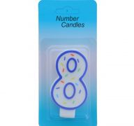 NUMERAL 8 BIRTHDAY CANDLE  