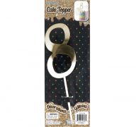 GOLD CAKE TOPPER 8  
