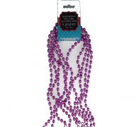 FUCHSIA 5 PACK DISCO BEADS 32 INCH  