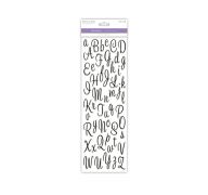1.99 LETTERS BLACK CURSIVE PAPER CRAFT STICKER  
