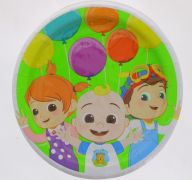 2.99 COCOMELON DESSERT PLATE 7 INCH 8 COUNT  