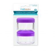 1.99 SCREW TOP CANISTERS 2 PACK 0.9 FL OZ  