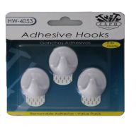 ADHESIVE HOOKS 3 PACK  