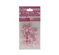 PINK TEDDY BEAR 10 PACK  
