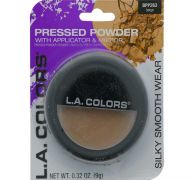 BEIGE PRESSED POWDER WITH APPLICATOR AND MIRROR  