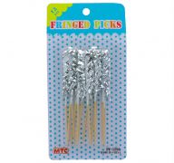 METALLIC FRINGED PICKS 12 COUNT
