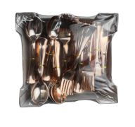 9.99 ROSE GOLD DISHWARE SET 100 PACK