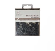 1.99 BLACK MINI LETERS BOX SET 104 COUNT