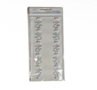 1.99 WHITE FLORAL STONE STICKERS 