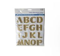 1.99 GOLD GLITTER RHINESTONE LETTERS 39 COUNT
