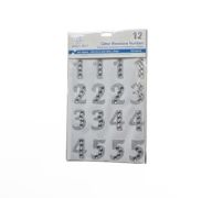 1.99 SILVER GLITTER RHINESTONE NUMBERS 
