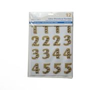 1.99 GOLD GLITTER RHINESTONE NUMBERS 