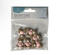 1.99 PINK BEAR FALT BACK TRINKETS 6 COUNT