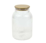 7.99 GLASS JAR CANISTER 90.3 FL OZ 
