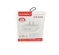 7.99 WALL CHARGER 2 IN 1 TYPE C TO LIGHTNING CABLE 