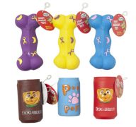 DOG BEER SQUEEKY TOY