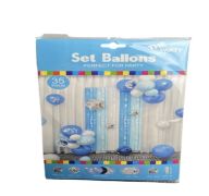 4.99 BLUE AND SILVER IT’S A BOY 35 PCS SET BALLOONS