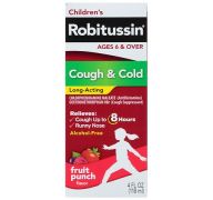 4.99 ROBITUSSIN COUGH AND COLD FRUIT PUNCH 4 FL OZ 
