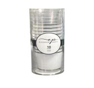 4.99 WHITE AND GOLD ELEGANCE TUMBLER 10 PCS 12 OZ