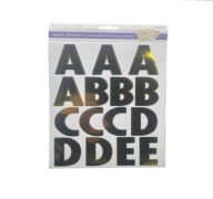 3.99 PAPER CRAFT STICKER LARGE CAPS GOLD METALLIC