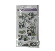 1.99 HANDMADE STICKER 3D PANDA LIFE