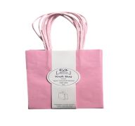 1.99 SMALL KRAFT LIGHT PINK BAG