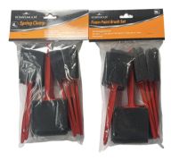 10PC FOAM PAINT BRUSH ddd