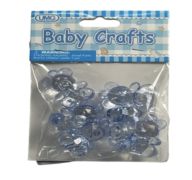 TEDDY BEAR 6PK 3CM BLUE