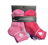 5.99 CORE CUSHION KIDS SOCKS 6 PAIRS 