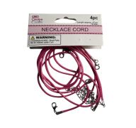 1.99 PINK NECKLACE CORD 4 PC 