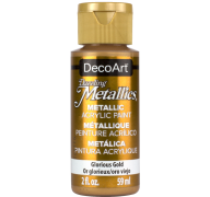 3.99 GLORIOUS GOLD METALLIC ACRYLIC PAINT 2 FL OZ 