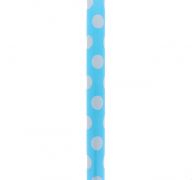 2.49 LIGHT BLUE AND WHITE POLKA DOT GIFT WRAP 76.2 CM X 1.52 M  