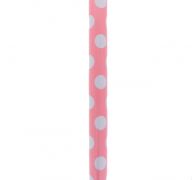 2.49 LIGHT PINK AND WHITE POLKA DOT GIFT WRAP 76.2 CM X 1.52 M  