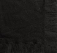BLACK LUNCHEON NAPKINS  