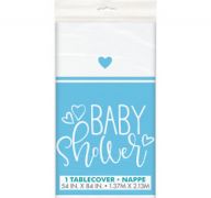 2.49 BLUE BABY SHOWER PLASTIC TABLE COVER  