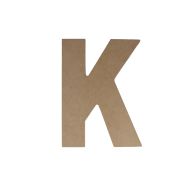 K WOODEN LETTER