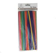 1.99 STIR STICKS MULTI COLOR 100 CT