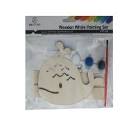 1.99 WOODEN WHALE PAINTING SET 