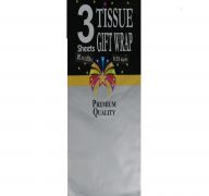 Silver Tissue Gift Wrap Paper 3 Count  
