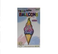 5.99 ICE CREAM BIRTHDAY 42 INCH MYLAR BALLOON