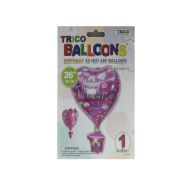 3.99 HEART SHAPE BIRTHDAY 22 INCH MYLAR BALLOON