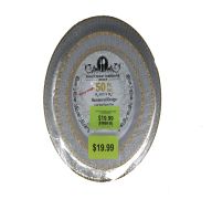 19.99 50 PC GOLD AND CLEAR PLATES