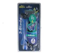 MAX SHAVE RAZOR WITH ALOE STRIP 3 BLADE MEN
