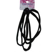 HAIRBANDS BLACK 4PC  