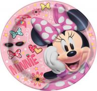 2.99 DISNEY MINNIE MOUSE 9 IN PLATE  