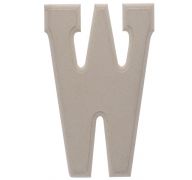 1.99 WOOD W LETTER  